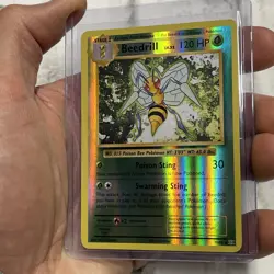 Pokemon Beedrill 7/108 XY Evolutions Reverse Holo 2016 Pokemon TCG LP/NM Rare - Image 2