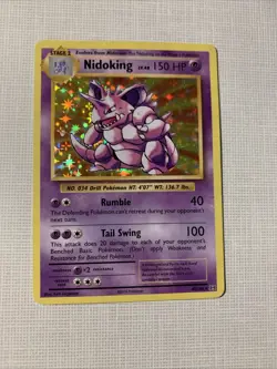 2016 Pokemon XY Evolutions #45/108 Nidoking Holo LP - Image 2