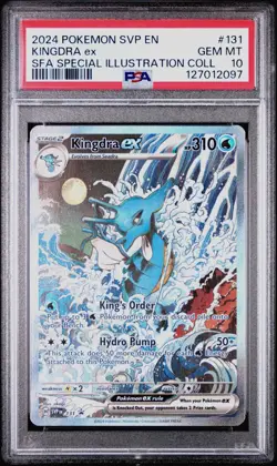 POKEMON PSA 10 2024 SV Black Star Promo Kingdra ex 131 SIR Promo *2097 - Image 1