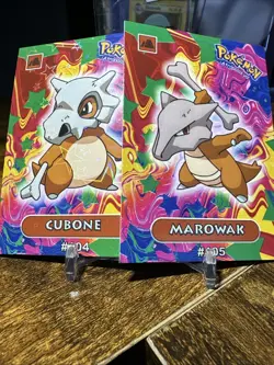 Pokemon Electric #104-105 Cubone And Marowak Holo - Image 1