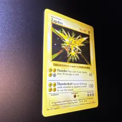 Zapdos Holo 16/102 Base Set 1999 Shadowless Pokemon WOTC NM - Image 4