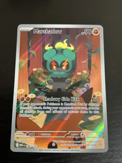 Pokemon TCG - Marshadow Illustration Rare 146/132 - Mega Evolution Pack Fresh NM - Image 3