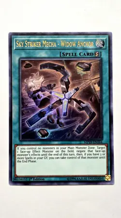 Sky Striker Mecha - Widow Anchor MP19-EN264 2019 Gold Sarcophagus Tin Mega Pack - Image 1
