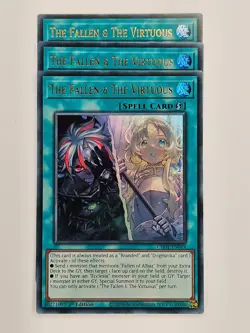 Yu Gi Oh - 3x CH01-EN019 The Fallen & The Virtuous - Ultra Rare - Image 1