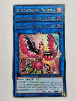 Yu Gi Oh - 3x BLMM-EN091 Knightmare Phoenix - Ultra Rare - Image 1