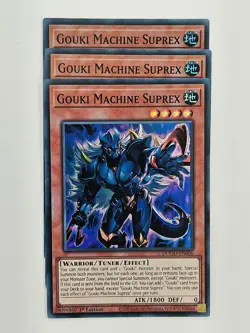 Yu Gi Oh - 3x DOOD-EN006 Gouki Machine Suprex - Super Rare - Image 1