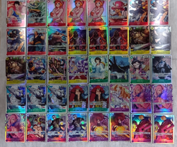 ONE PIECE Card Game Japanese Lot Set 77 SEC SR Free Shipping To Worldwide - Image 1
