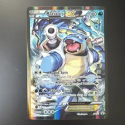 Pokemon Card Blastoise EX XY122 Black Star Promo Full Art Holo Rare MINT / NM - Image 1