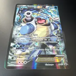 Pokemon Card Blastoise EX XY122 Black Star Promo Full Art Holo Rare MINT / NM - Image 2