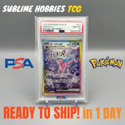 PSA 10 Espeon ex SAR 211/187 Terastal Festival sv8a 2024 Pokemon Card Japanese - Image 1