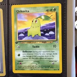 Chikorita - 53/111 - 1st Edition Neo Genesis Set - Pokemon Card - Image 3