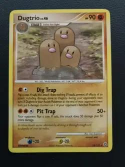 Pokemon Card Dugtrio 24/132 D&P Secret Wonders Non-Holo Rare - Image 1
