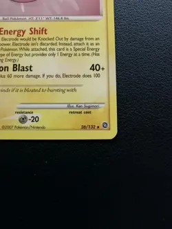 Pokemon Card Electrode 26/132 D&P Secret Wonders Non-Holo Rare - Image 5