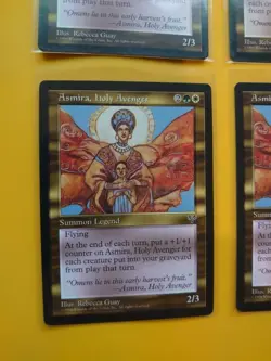 Asmira, Holy Avenger MIRAGE RESERVED LIST PLAYSET Old Vintage. MTG 4 Card - Image 3