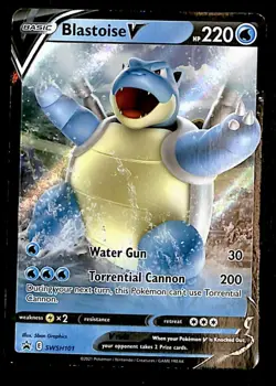Blastoise V Promo SWSH101, NM Pokemon Card - Image 1