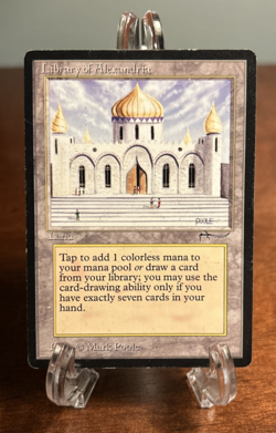 Library of Alexandria MtG Arabian Nights Magic The Gathering Played Vintage Land - Image 1