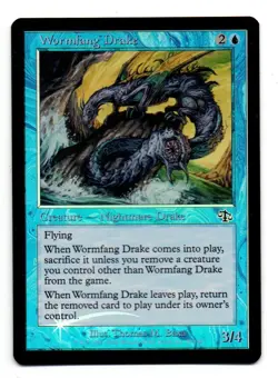 MTG Wormfang Drake X1 Judgement edition Foil common - Image 1