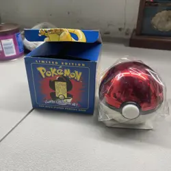 1999 Pokemon Burger King Charizard 23K Gold Plated Card & SEALED Pokeball - Image 1