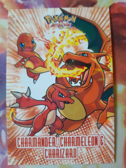 Charmander, Charmeleon & Charizard Pokemon Attacks Database Cracked Ice Holo NM - Image 1