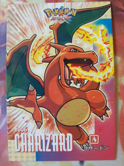 Charizard Database Attacks Kanto Cracked Ice Holo 006 NOT Official Pokemon NM - Image 1