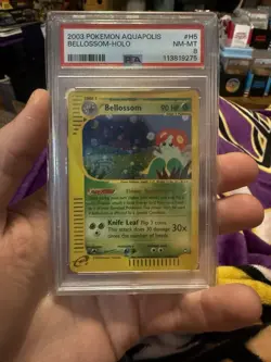 2003 Pokemon Aquapolis Holo Bellossom #H5 PSA 8 - Image 1