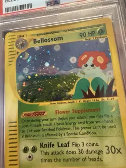 2003 Pokemon Aquapolis Holo Bellossom #H5 PSA 8 - Image 2