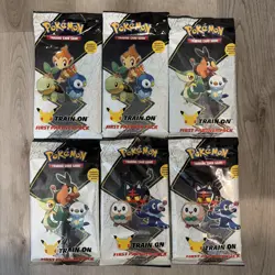 Pokemon TCG: First Partner Pack (Alola, Unova, Sinnoh) Two of Each Lot of 6 - Image 1