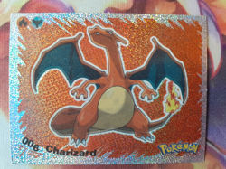Pokemon Evoluciones Metal PRISM Charizard Holo Sticker 006 NOT Official Pokemon - Image 1