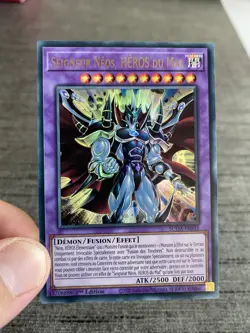 Carte Yu-gi-oh! Seigneur Neos Heros Du Mal SUDA-FR031 Ultra Rare Francais - Image 3