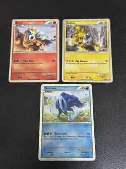 Pokemon Cards Black Star Promos Raikou Entei Suicune HGSS19 HGSS20 HGSS21 LP - Image 1