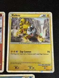 Pokemon Cards Black Star Promos Raikou Entei Suicune HGSS19 HGSS20 HGSS21 LP - Image 3