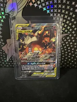 Reshiram & Charizard GX SM201 Black Star Promo Card - Image 1