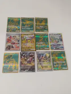 Pokemon Japanese Gold Pikachu UR/Miraidon/Chi-Yu UR/Arven/Hoopa SAR Holo Cards - Image 1