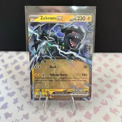 Pokemon TCG Zekrom EX Black Bolt Holo Card 034/086 Double Rare Mint Condition - Image 1