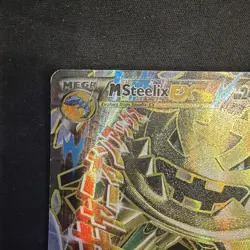 Pokemon TCG M Mega Steelix EX Full Art Holo Rare Card 109/114 XY Steam Siege - Image 3