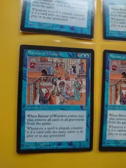 Bazaar of Wonders RARE MIRAGE RESERVED LIST PLAYSET Old Vintage. MTG 4 Card - Image 4