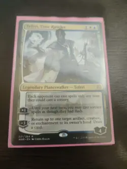 MTG Teferi, Time Raveler War of the Spark 221 PIONEER MODERN WOTC EDH **foil - Image 1