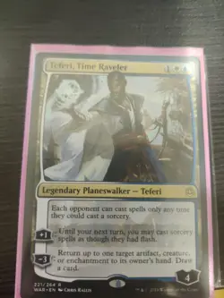 MTG Teferi, Time Raveler War of the Spark 221 PIONEER MODERN WOTC EDH **foil - Image 2