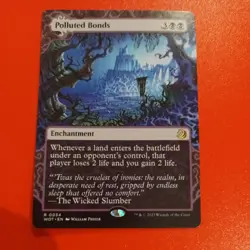 MTG ~ Polluted Bonds (Showcase) ~ Wilds of Eldraine: Enchanted Tales ~ NM ~ Rare - Image 1
