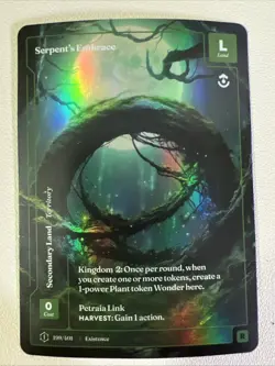 Wonders Of The First: Serpent's Embrace 199/401 RARE FORMLESS FOIL - Image 1