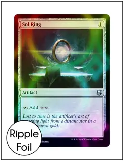 1x Sol Ring, Ripple Foil, Modern Horizons 3 Commander, MTG NM - Image 1
