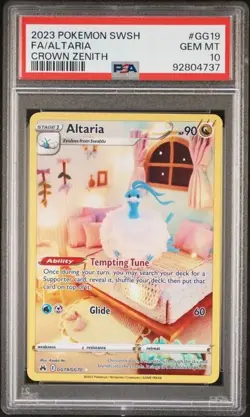 2023 POKEMON SWORD & SHIELD CROWN ZENITH ALTARIA FA GG19 PSA GEM MT 10 - Image 1