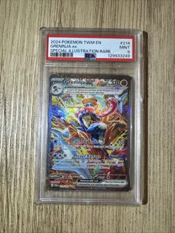 2024 Pokemon TWM En-Twilight Masquerade Greninja EX 214/167 PSA 9 - Image 1