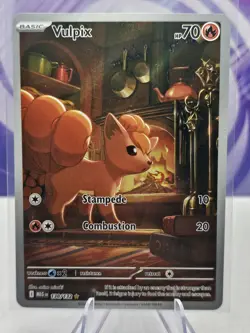 Pokemon TCG Mega Evolution Vulpix 138/132 Illustration Rare NEAR MINT - Image 1
