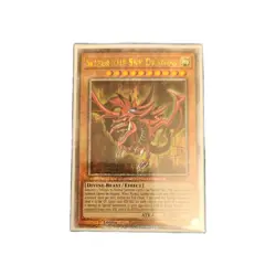 Yugioh Slifer the Sky Dragon RA04-EN117 Quarter Century Secret Rare 1st Ed NM - Image 1