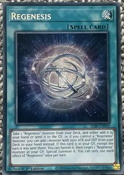 YUGIOH REGENESIS SECRET RARE ALIN-EN059 NEAR MINT - Image 1