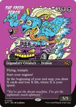 ~ The Speed Demon (Borderless) ~ NM ~ Aetherdrift ~ MTG ~ - Image 1