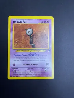 Unown L 86/105 1st Edition Neo Destiny Common Pokemon Card Near Mint p1v - Image 1