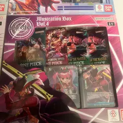 Bandai One Piece Trading Card Game - Illustration Box Volume 1-4 New/Sealed - Image 2