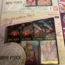 Bandai One Piece Trading Card Game - Illustration Box Volume 1-4 New/Sealed - Image 4